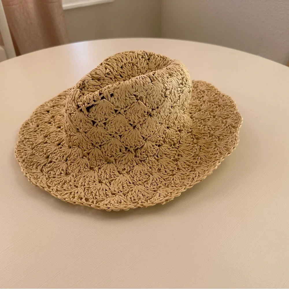 Janie and Jack | Crochet Straw Sun Hat